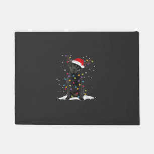 Felpudo Camiseta clásica de luz de árbol de Navidad de per