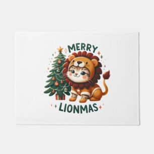 Felpudo Camiseta clásica de Merry Lionmas