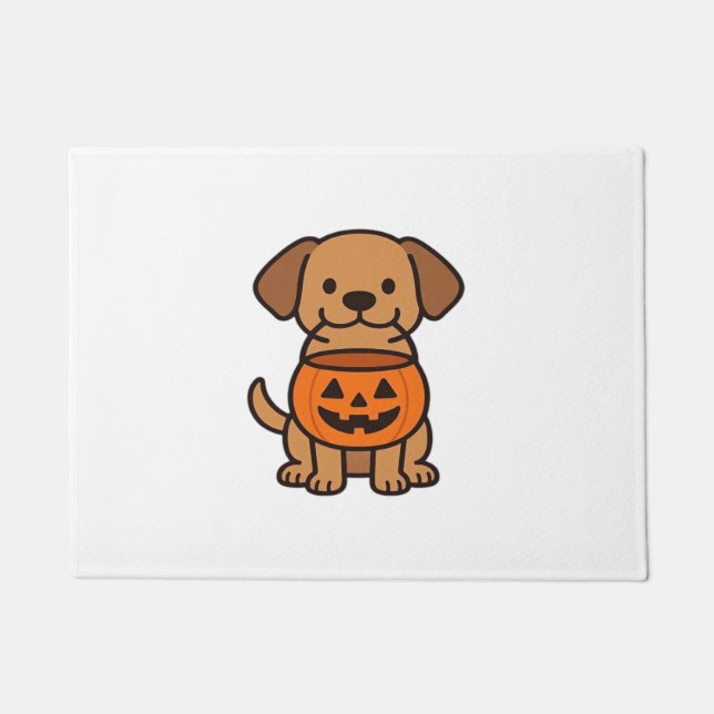 Felpudo Camiseta clásica de truco de perro de dibujos anim (Anverso)