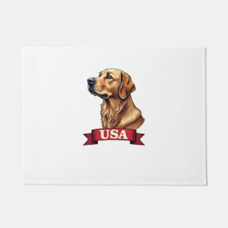 Felpudo Camiseta con grabado de Golden Retriever Vintage U