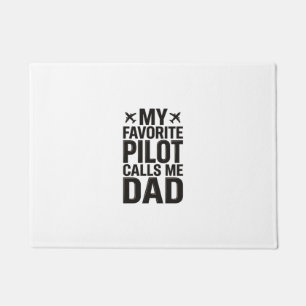 Felpudo Camiseta de Avión Vintage Mi Piloto Favorito Me Ll