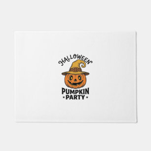 Felpudo Camiseta de calabaza de Halloween sombrero de bruj