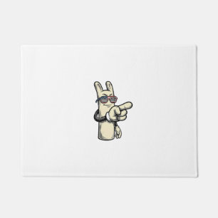 Felpudo Camiseta de dibujos animados de mano señalando pat