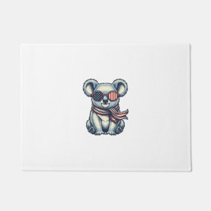 Felpudo Camiseta de diseño de grabado vintage de koala pat