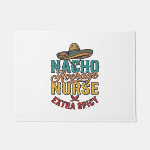 Felpudo Camiseta de enfermera divertida Nacho Average Nurs