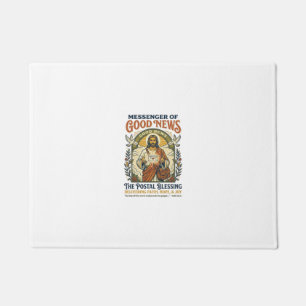 Felpudo Camiseta de entrega de trabajador postal de Jesús