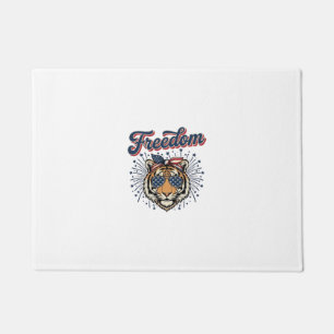 Felpudo Camiseta de grabado vintage patriota Tigre de la L