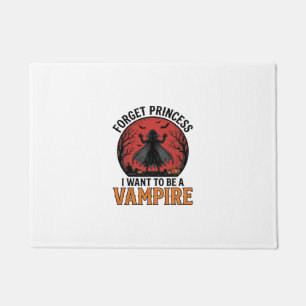 Felpudo Camiseta de Princesa Vampiro Espeluznante Retro Di