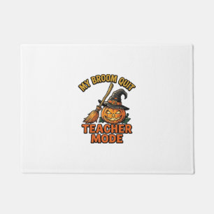 Felpudo Camiseta de Profesor de Halloween Diseño Divertido