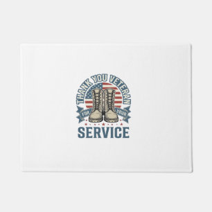Felpudo Camiseta de Servicio Botas Patrióticas para Vetera