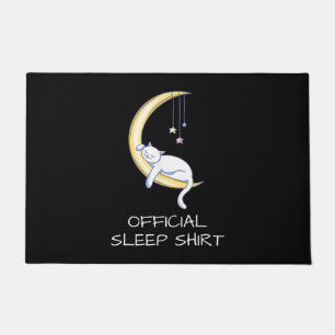 Felpudo Camiseta de sueño oficial del gato Regalo del pr