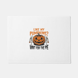 Felpudo Camiseta Divertida de Calabaza Esqueleto Halloween