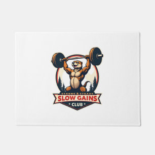 Felpudo Camiseta Divertida de Gimnasio de Perezoso Vintage