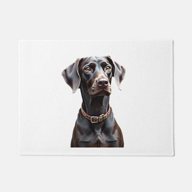Felpudo Camiseta Divertida Pointer Mamá Papá Amante de Per (Anverso)