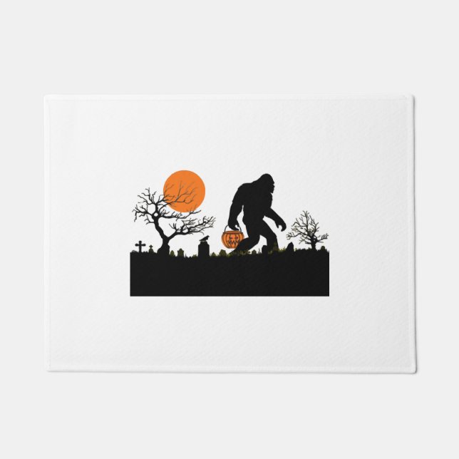 Felpudo Camiseta divertida Sasquatch Bigfoot Halloween (Anverso)