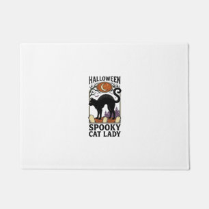 Felpudo Camiseta Gato Negro Vintage Dama Gato Halloween_1