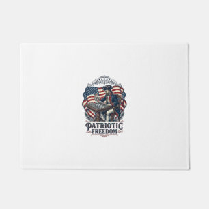 Felpudo Camiseta gráfica vectorial de ajedrecista patriota