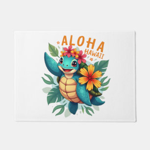 Felpudo Camiseta hawaiana Aloha Hawái Tortuga de mar Chica