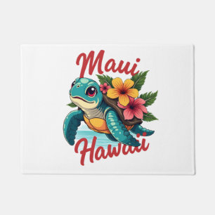 Felpudo Camiseta Maui Hawaii Chica Mujeres Niños Tortuga M