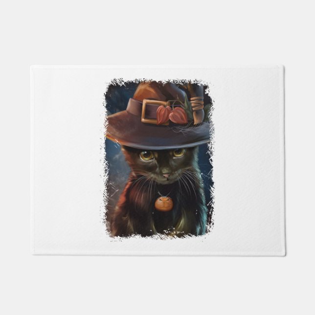 Felpudo Camiseta para gatos de Halloween (Anverso)