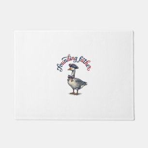 Felpudo Camiseta Patriótica Vintage Padre Fundador Ganso D