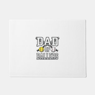 Felpudo Camiseta Retro de béisbol y sóftbol para papá de j