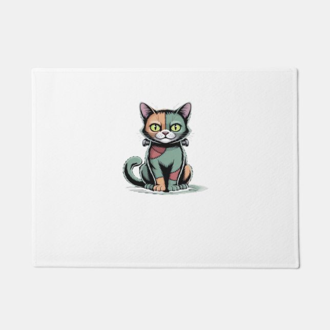 Felpudo Camiseta sobredimensionada FrankenCat (Anverso)