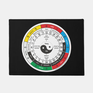 Felpudo Camiseta Tradicional De Clock De Medicina China Sh