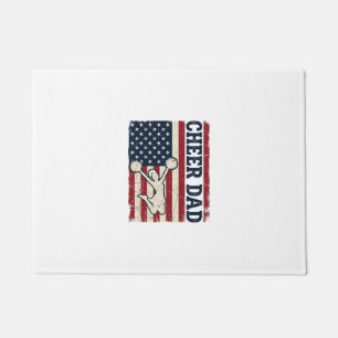 Felpudo Camiseta Vector Patriótica de la Bandera Americana