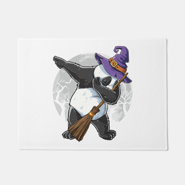 Felpudo Camisetas de Dabbing Panda Halloween, Halloween 20 (Anverso)
