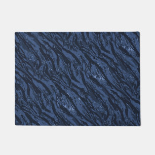 Felpudo Camo de rayas azules