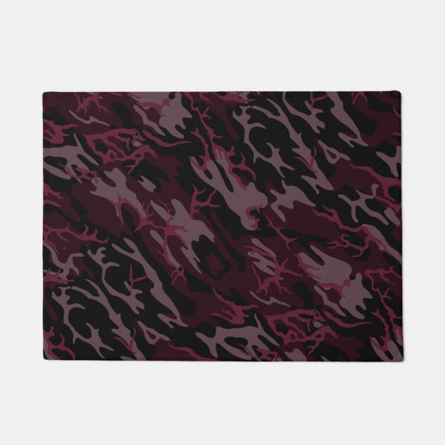 Felpudo Camo rojo oscuro (Anverso)