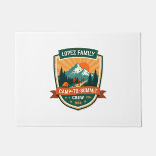 Felpudo Campamento de la familia Lopez a la tripulación de