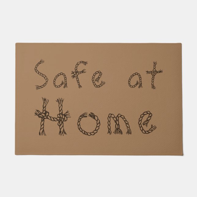 Felpudo Campesina rural de Rope occidental a salvo en casa (Anverso)