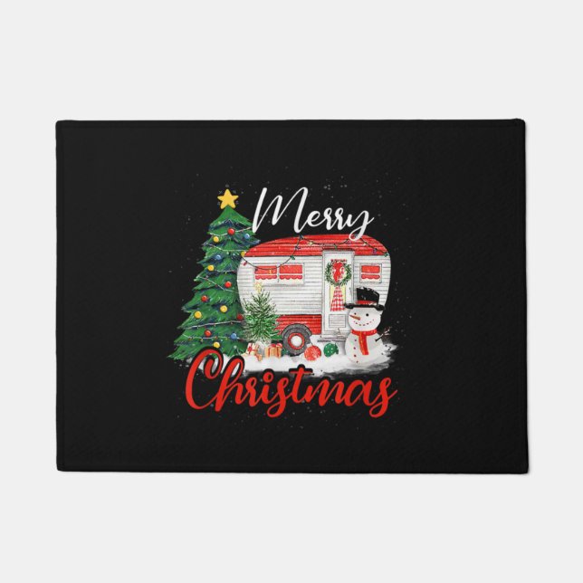 Felpudo Camping Christmas Tree Shirghts Gift Camping L (Anverso)