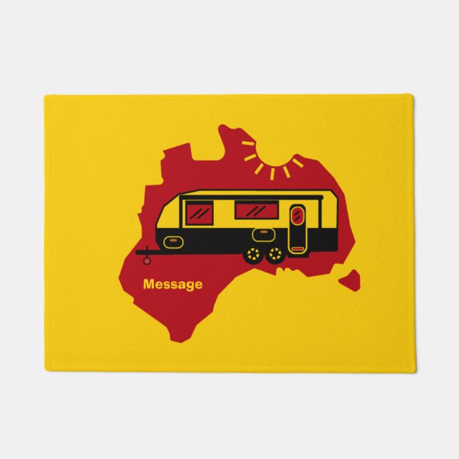 Felpudo Camping de caravana australiana (Anverso)