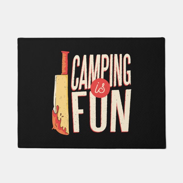Felpudo Camping de Halloween (Anverso)