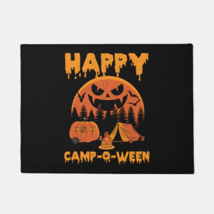 Felpudo Camping Halloween - Campamento Feliz O Ween