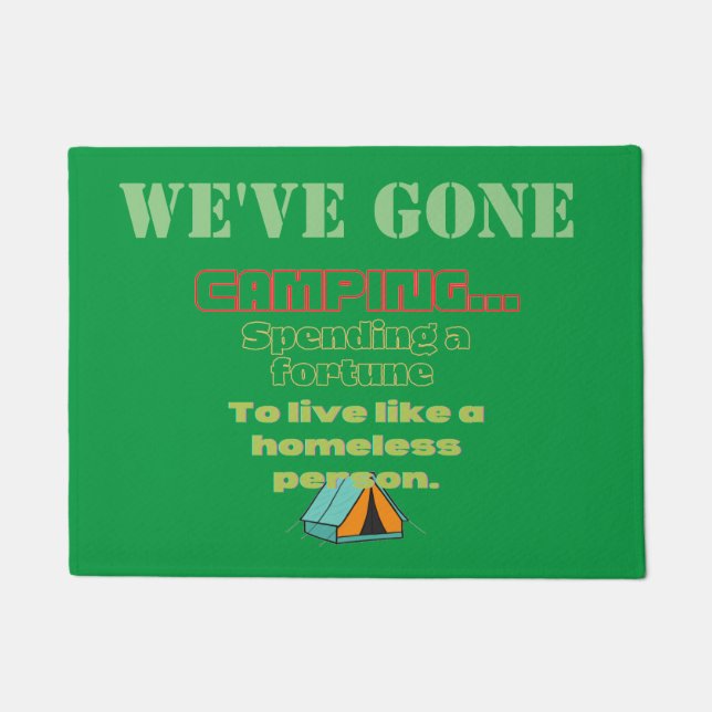 Felpudo camping joke for dad (Anverso)