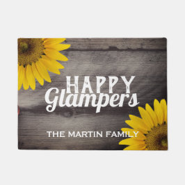 Felpudo Campistas atractivos de madera rústicos Glampers