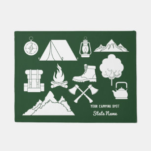 Felpudo Campistas de campaña para camping de Personalizad