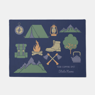 Felpudo Campistas de campaña para camping de Personalizad