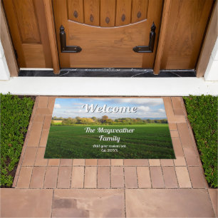 Felpudo Campo de otoño inglés - Personalizado