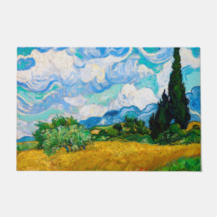 Felpudo Campo de trigo con cipreses, Van Gogh