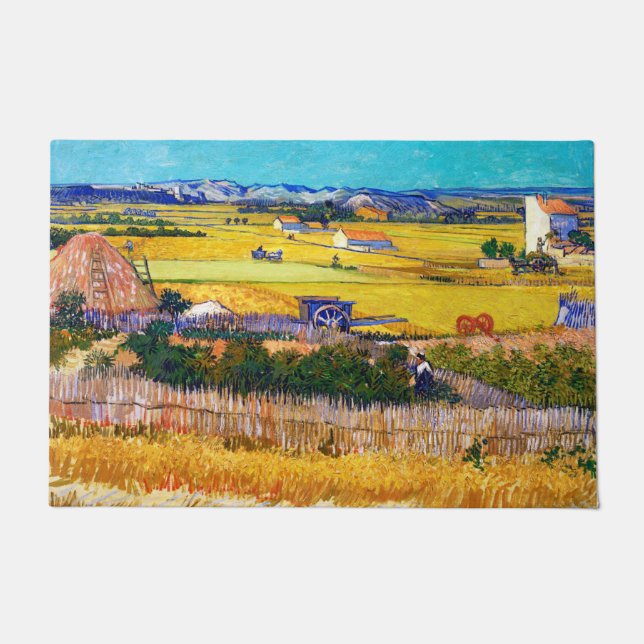 Felpudo Campo otoñal, Van Gogh (Anverso)