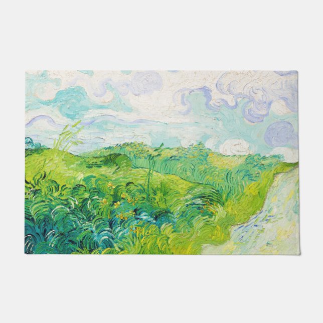 Felpudo Campos de Trigo Verde, Van Gogh (Anverso)