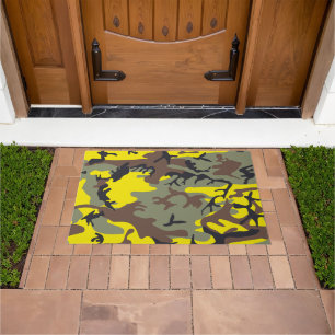 Felpudo Camuflaje amarillo y marrón, ejército