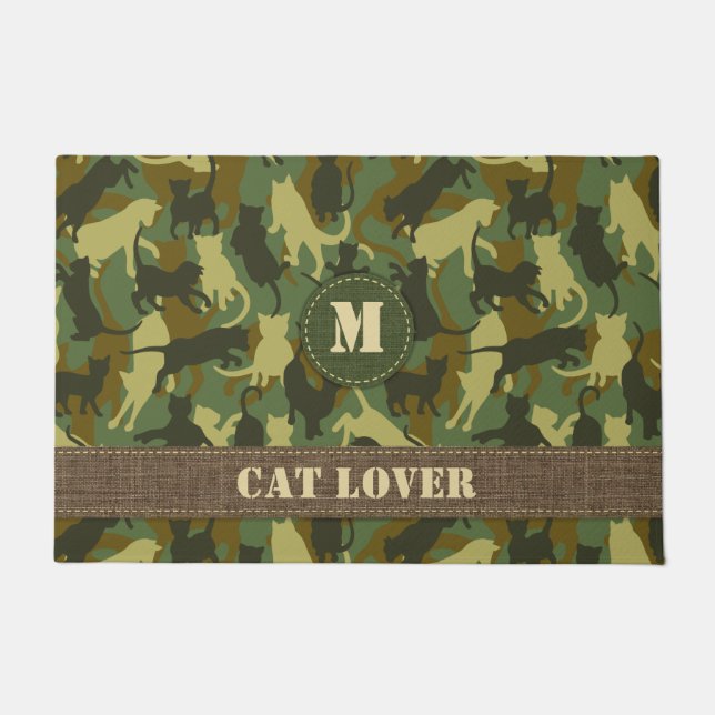 Felpudo Camuflaje de Woodland para gatos (Anverso)