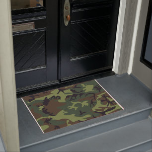 Felpudo Camuflaje Militar Bosque Verde