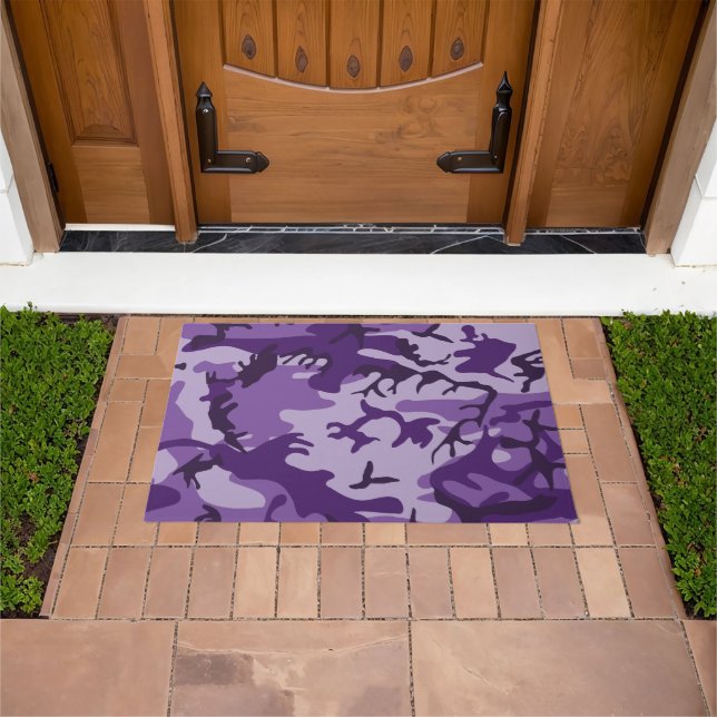 Felpudo Camuflaje Morado, Militar, Ejército (Exterior)